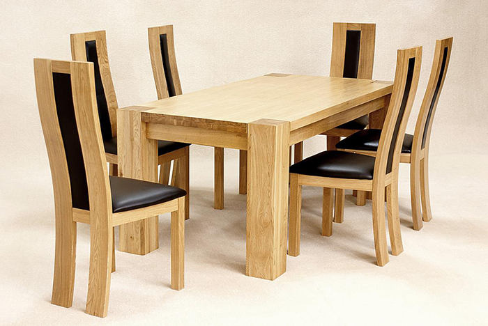 Zeus Dining Set With 6 Shirley Chairs